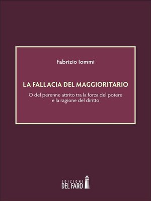 cover image of La fallacia del maggioritario